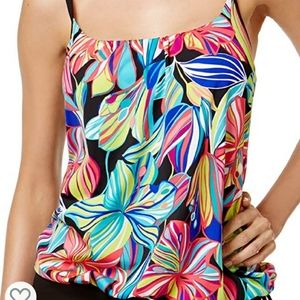 24th & Ocean Tankini Top NWT Large